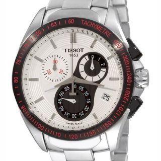 Tissot Mens Veloci T Stainless Steel Chronograph Watch MSRP: $675