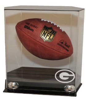 Green Bay Packers Floating Football Display Case Sports