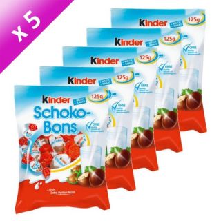 KINDER Shokobons 125g x5   Achat / Vente CONFISERIE DE CHOCOLAT KINDER