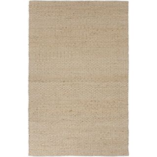 Natural Solid Jute/ Cotton Beige/ Brown Rug (36 x 56) Today: $69.99