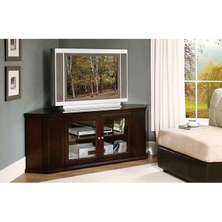 Cappuccino Solid Wood TV Stand (62 inches)