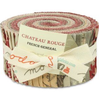 Moda Chateau Rouge Jelly Roll, Set of 40 2.5x44 inch (6