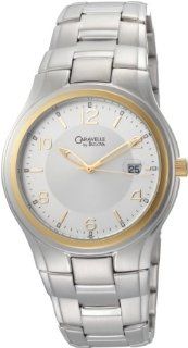 Caravelle by Bulova Mens 45B112 Silver White Dial Bracelet Watch