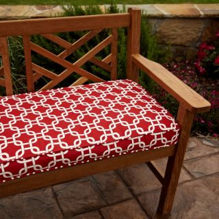 Penelope Red 60 inch Outdoor Bench Cushion