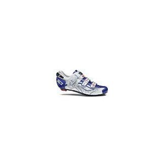 Mens Road Cycling Shoes   Blue/White Vernice (44): Everything Else