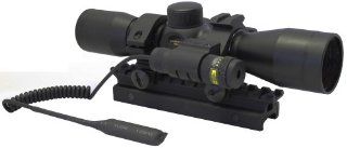 Tactical Triral Scope Rings + 4x30 Compact Rifle Scope
