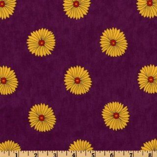 44 Wide Guatemalan Flora Daisies Jewel Fabric By The