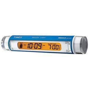 Timex T117L Travel Alarm Clock with Flashlight (Blue