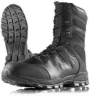 Sniper Leather/Nylon Tactical Boots, Black, Wide Size S121 115W Shoes