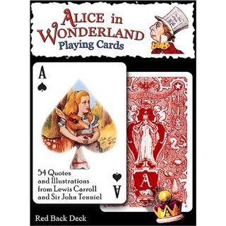 Alice In Wonderland Playing Cards   Red Back Deck by Prospero Art