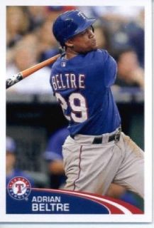 2012 Topps Baseball MLB Sticker #121 Adrian Beltre Texas