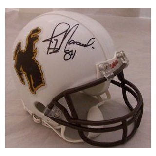 Jay Novacek Autographed Wyoming Cowboys Mini Helmet