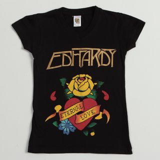 Ed Hardy Girls Heart and Rose T shirt