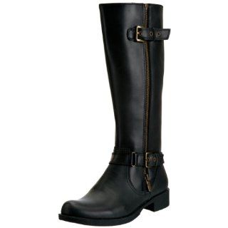 Redfoot Womens Leather Twinzip Black Boots