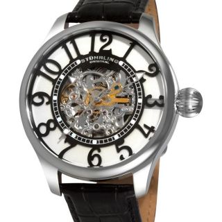 Stuhrling Original Womens Calypso Black Oversized Automatic Watch