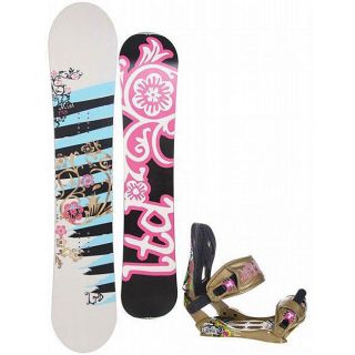 LTD Mist Womens 144 cm Snowboard And T9 The Dime Bindings