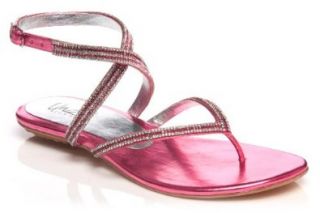 Strap Open Toe Flat Summer Evening, Party, Prom Sandal   S 124 Shoes