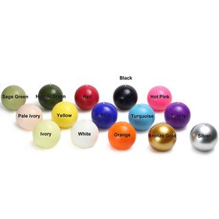 inch Ball Candles (Set of 2)