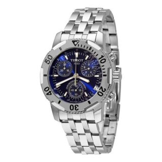 Tissot Mens T Sport PRS 200 Blue Dial Chronograph Watch