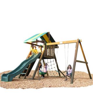 Play Time Easton Series Swing Set with Rope Accessories