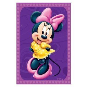 Huge Minnie Mouse 133x200cm Non slip Area Rug Home