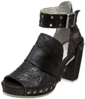 : Eject Womens E 13658 Ankle Strap Sandal,Black,39 EU/8 M US: Shoes