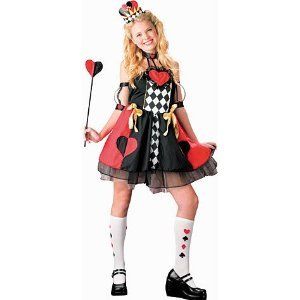 Queen of Hearts Costume Girl   Large Clothing