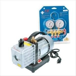 FJC 9281 Vacuum Pump & R134a Manifold Gauge Set (9281) : 
