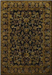 Inch by 134 Inch Chenille Area Rug, Antique Brass/Onyx