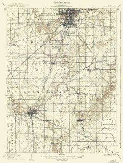 USGS TOPO MAP LIMA QUAD OHIO (OH) 1906: Home & Kitchen