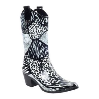 Womens RainBOPS Cowgirl Style Rain Boot Urban Safari