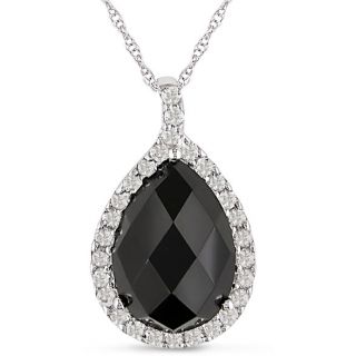 onyx and white topaz necklace msrp $ 359 64 today $ 158 79 off msrp