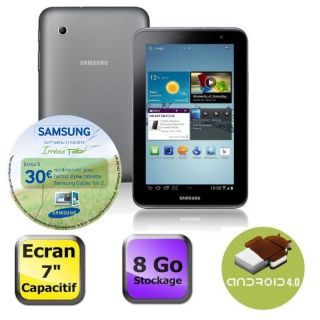Samsung Galaxy Tab 2 7 Wifi 8 Go Silver   Achat / Vente TABLETTE