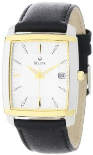 Bulova Mens 98B135 Silver Dial Strap Watch Watches