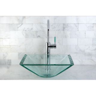 Square Tempered Glass Vessel Sink