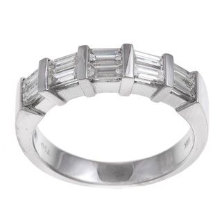 18k White Gold 7/8ct TDW Baguette Diamond Ring (G H, VS1 VS2