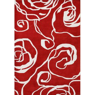 Handmade Sabrina Red New Zealand Wool Rug (5 x 8) Today: $192.99 4.9
