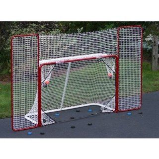 EZ Goal Steel Folding Hockey Goal with Backstop & Targets