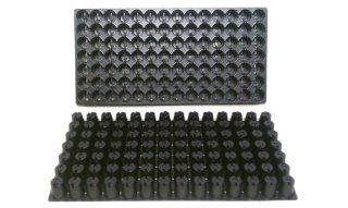 100 Plastic Seed Starting Trays   Each Tray Has 98 Cells