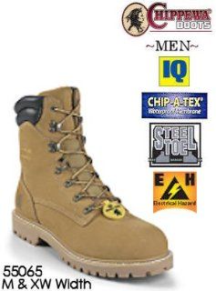 Chippewa Boots Leather Waterproof Work Boot 55065: Shoes