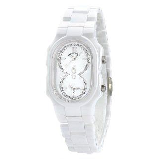 Philip Stein Womens 2CW DMother Of Pearl CW Signature Dual Time Zone