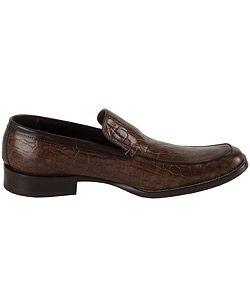 DSquared Mens Croc Stamped Leather Loafers