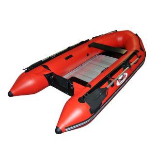 Seamax Ocean320 Red 10.5ft Inflatable Boat with Aluminum
