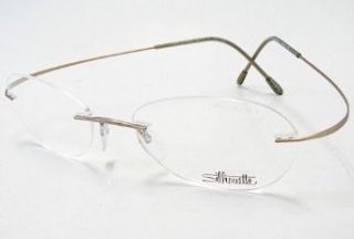 Matte Gold Optical Eyeglasses Frame (Bridge17 Temple140) Clothing