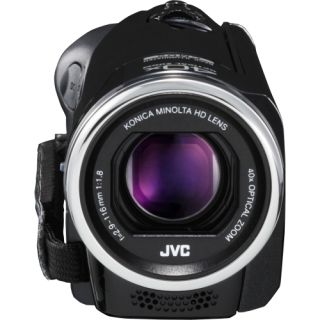 JVC Everio GZ E100 Digital Camcorder   2.7 LCD   CMOS   Full HD   Bl