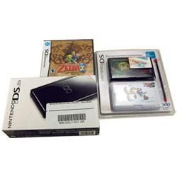 Nintendo DS Lite (Oynx Black) with Legend of Zelda Phantom Hourglass