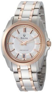 Bulova Mens 98B141 Precisionist Longwood Two Tone Bracelet Watch