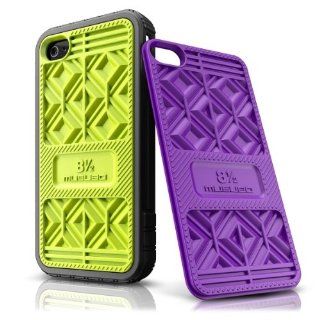 Musubo Sneaker Case for iPhone 4/4S  Black with lime
