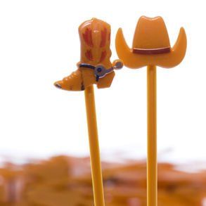 Cowboy Food Picks Toys & Games