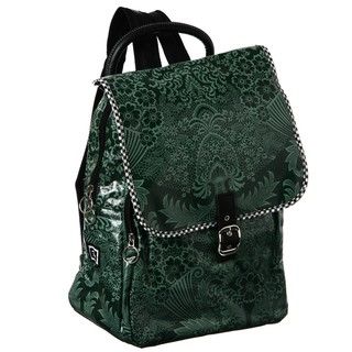 Flee Bags Forest Toile Oil Cloth Backpack